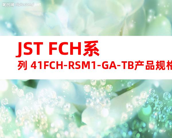 JST FCH系列 41FCH-RSM1-GA-TB产品规格书